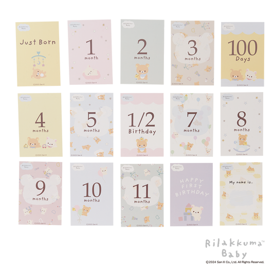 リラックマベビー 月齢カード(15枚入り)
