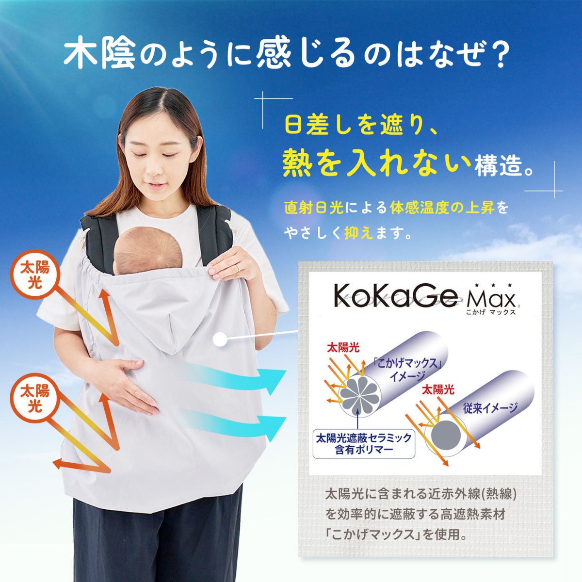 キャリフリー 木陰ケープ