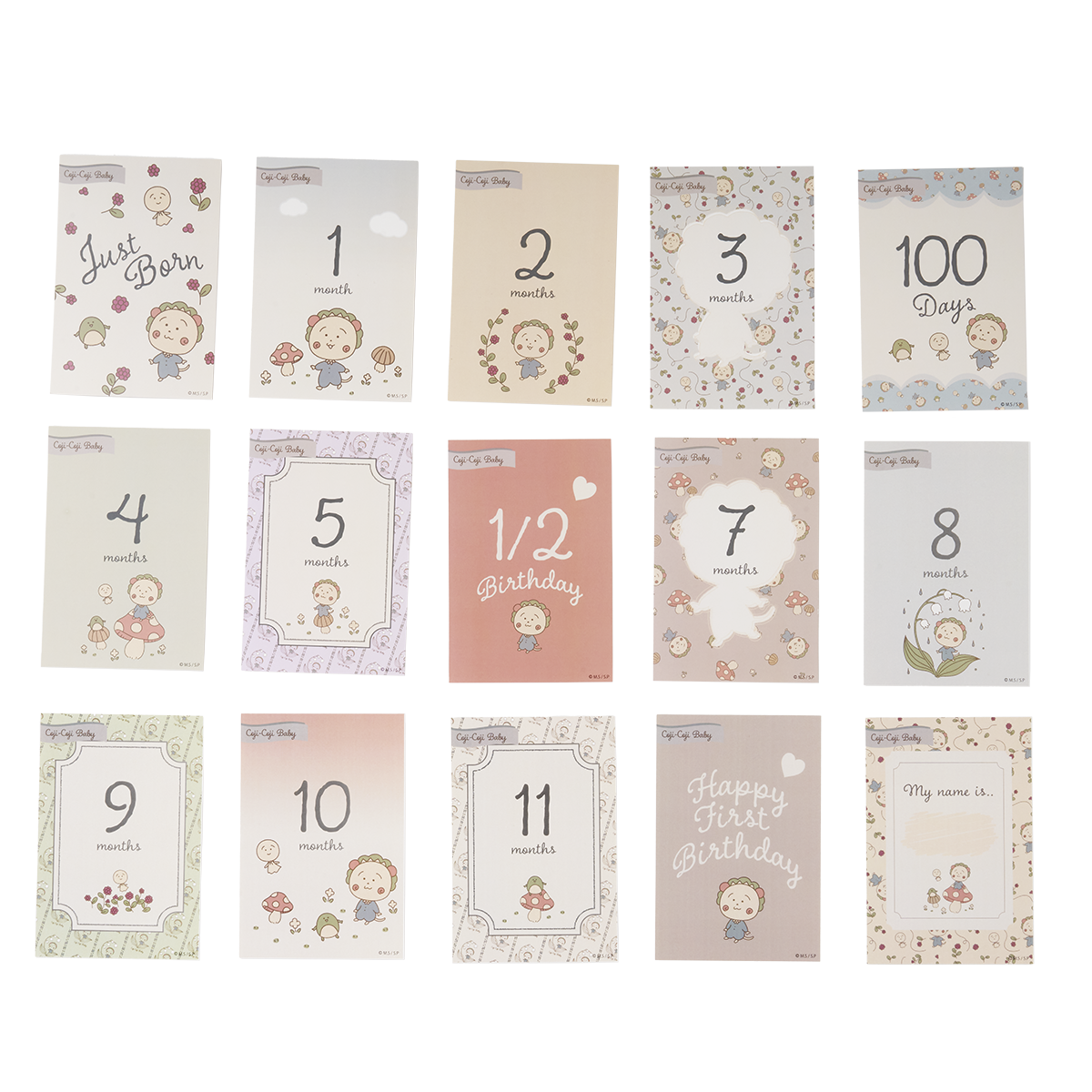 COJI-COJI BABY 月齢カード（15枚入り）