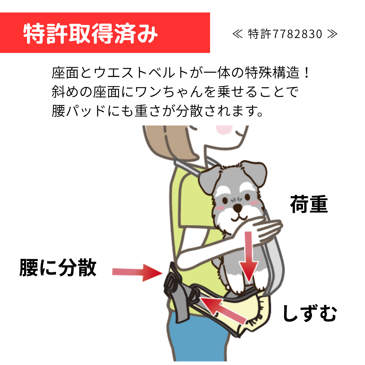 【動物愛護週間 特別価格】ヒップシートEX