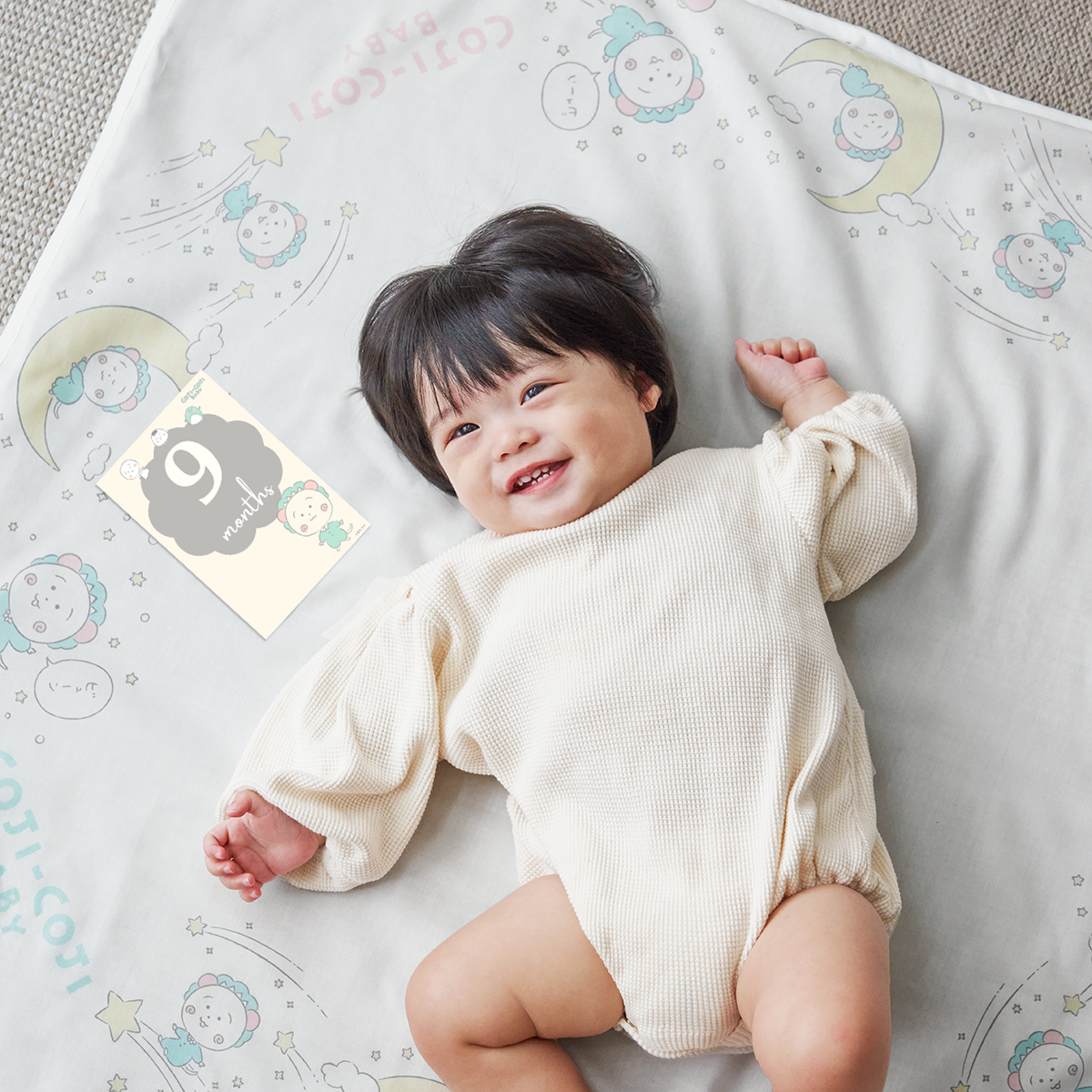 にこちゃんページ COJI-COJI BABY 月齢カード(15枚入り) – 日本エイテックス